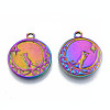 Ion Plating(IP) 201 Stainless Steel Pendants STAS-N098-188M-1