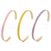 304 Stainless Steel Cuff Bangles for Women BJEW-Z087-09G-4