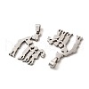Non-Tarnish Mother's Day/Teachers' Day 201 Stainless Steel Pendants STAS-K251-026P-2