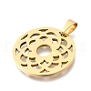 201 Stainless Steel Pendants STAS-R166-06G-2