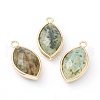 Natural Gemstone Pendants G-B009-01G-N-1