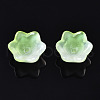 Transparent Two Tone Spray Painted Glass Beads GLAA-Q089-002B-010-3