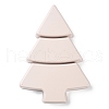 Christmas Tree Shaped Plastic Snack Dried Tray Box DJEW-Q003-01C-3