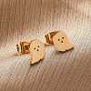 304 Stainless Steel Stud Earrings X-EJEW-P126-22-3