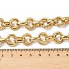 304 Stainless Steel Double Ring Link Chain Necklaces NJEW-S453-02P-A-5