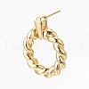 Brass Dangle Stud Earring KK-R117-030-NF-4