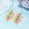 Heart Transparent Acrylic Dangle Earrings EJEW-JE06365-04-1