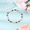 Glass Beaded Link Bracelets for Women BJEW-JB11976-02-1