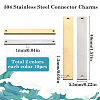 SUNNYCLUE 20Pcs 2 Colors 304 Stainless Steel Connector Charms STAS-SC0008-99-2
