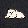 304 Stainless Steel Kitten Pendants STAS-N090-JN857-2-1