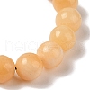 10mm Round Natural Yellow Jade Braided Bead Bracelets BJEW-C067-01C-12-3