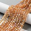 Electroplate Glass Bead Strands X-EGLA-J028-4x4mm-AB18-1