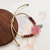 Ceramic Round Beads Braided Beads Bracelets WG31ACA-09-1