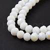 Electroplate Opaque Solid Color Glass Beads Strands EGLA-A034-P10mm-L17-4
