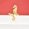 Brass Cuff Rings for Women RJEW-F184-08I-G-1