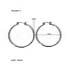 Stainless Steel Hoop Earrings SQ4494-2-2