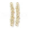 Brass Chip Beaded Connector Charms KK-P284-08G-02-1