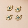 Alloy Synthetic Turquoise Pendants PW-WG09F47-01-1
