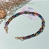 Opaque Spray Painted Acrylic Chains Bag Handles AJEW-BA00068-01-4
