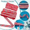  50M 2 Styles Polyester Stripe Ribbon OCOR-PH0004-92-4