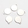 Stainless Steel Stamping Blank Tag Pendants STAS-L166-01-1