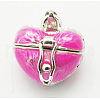 Brass Prayer Box Pendants KK-Q198-3-1
