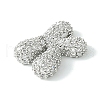 Rack Plating Brass Clear Cubic Zirconia Pendants KK-S378-01P-K-2