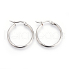 201 Stainless Steel Hoop Earrings with 304 Stainless Steel Pin EJEW-YW0001-04-P-1