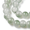 Crackle Baking Painted Imitation Jade Glass Beads Strands DGLA-T003-6mm-06-2