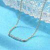 304 Stainless Steel Natural Labradorite Beads Link Bracelets BJEW-A036-15G-4