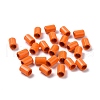 Column Rack Plating Spray Painted Alloy Beads for Jewelry Making PALLOY-F291-01K-2