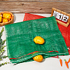 CREATCABIN 10Pcs 2 Colors Christmas Themed Plastic Drawstring Bags ABAG-CN0001-10-4