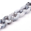 Opaque Acrylic Twisted Chain AJEW-JB00898-09-2