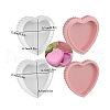 DIY Silicone Heart Shape Jewelry Plate Molds PW-WG41D90-01-1