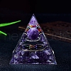 Natural Amethyst Orgone Stone Pyramid PW-WG8ED82-01-1