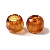 Opaque Two-tone Acrylic European Beads OACR-G015-09-4