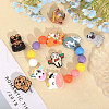 CHGCRAFT 18Pcs 9 Styles Silicone Focal Beads SIL-CA0002-87-5