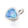 925 Sterling Silver Cubic Zirconia Charms STER-Q005-01A-D-2