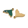 304 Stainless Steel Enamel Pendants STAS-Z139-03G-07-2
