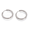 201 Stainless Steel Huggie Hoop Earrings EJEW-O095-02B-1