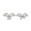 Brass Pave Clear Cubic Zirconia Connector Charms KK-Q820-41P-1