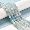 Natural Striped Agate/Banded Agate Beads Strands G-A246-8mm-14-8