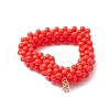 Seed Beads Beaded Charms PALLOY-MZ00357-4