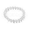Natural Quartz Crystal Beaded Stretch Bracelets BJEW-Q692-46-8mm-3