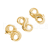Brass Double Opening Lobster Claw Clasps KK-CJC0006-01LG-1