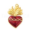 Alloy Enamel Pendants ENAM-P252-04G-1