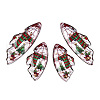 Christmas Theme Epoxy Resin Pendants X1-RESI-TAC0021-99E-1