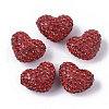 Polymer Clay Rhinestone Beads RB-S055-25-1