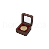 Wood Medal Storage Magnetic Boxes CON-WH0088-94A-01-7