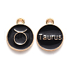 Alloy Enamel Pendants X-ENAM-S124-01A-08C-1